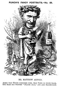 Matthew Arnold, poeta, crítico y educador británico de Edward Linley Sambourne