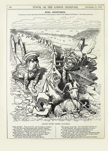 Deportistas rivales. Digo ahora, como he dicho antes, que hay suficiente espacio... de Edward Linley Sambourne