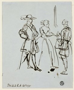 Tres figuras de Edward Matthew Ward
