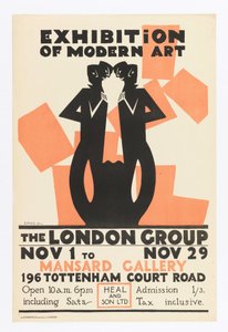 Cartel, Exposición de Arte Moderno - El Grupo de Londres
