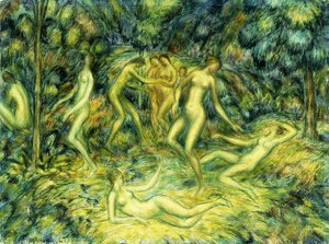 Ninfas bailando, 1918 de Edward Middleton Manigault