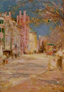 Escena callejera de Boston (Boston Common) de Edward Mitchell Bannister