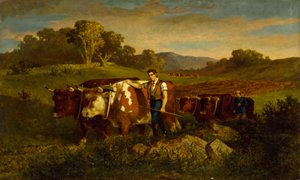 Pastores con vacas, 1869