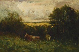 Paisaje con ganado de Edward Mitchell Bannister