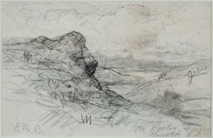 Newport, Rhode Island (#13B) c. 1880s (grafito sobre papel) de Edward Mitchell Bannister