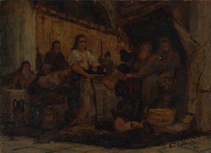 Salomé Recibiendo la Cabeza de Juan el Bautista de Edward Mitchell Bannister