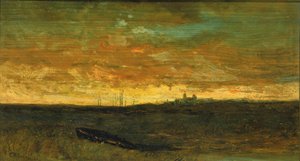 Escena al atardecer, ca. 1875-1885 de Edward Mitchell Bannister