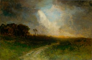 Paisaje sin Título, Hombre a Caballo
