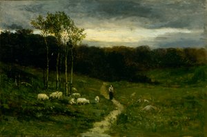 Mujer caminando por el sendero, 1882