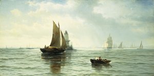 Alrededor del faro de Edward Moran
