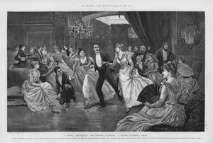 Una nueva diversión para las noches de invierno - una fiesta de pulido de suelos de Edward Morant Cox