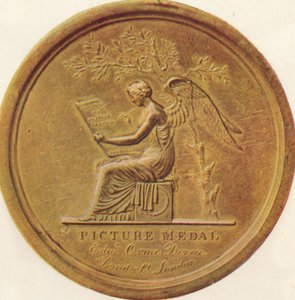 Las batallas del ejército británico de 1808 a 1814 - Medalla con imagen, 1815, 1910 de Edward Orme