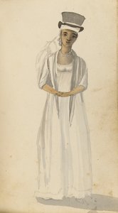 Retrato de una dama antillana, principios del siglo XIX (acuarela) de Edward Pelham Brenton