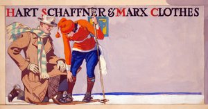 Anuncio de ropa Hart, Schaffner & Marx, pub. 1900