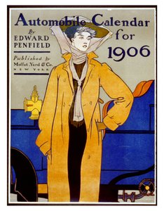 Calendario de automóviles para 1906 de Edward Penfield