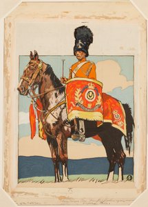 Caballo de Tambor de los Grises Escoceses de Edward Penfield