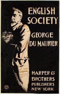Sociedad inglesa, de George du Maurier, Harper & Brothers, editores de Edward Penfield