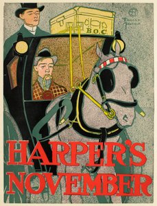 Hombre en un coche de punto, noviembre Harper