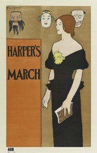 Póster publicitario de la revista Harper