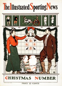 El Noticias Deportivas Ilustradas, Número de Navidad, 1900 de Edward Penfield