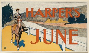 Mujer a caballo, June Harper de Edward Penfield