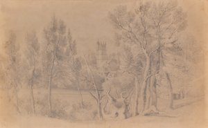 Paisaje con iglesia de Edward Pretty