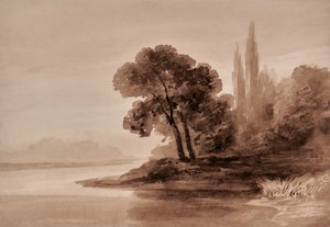 Paisaje con árboles de Edward Pretty
