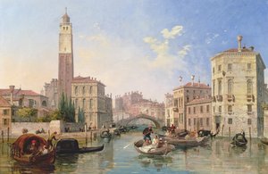 Gran Canal: San Geremia y la entrada al Canneregio de Edward Pritchett
