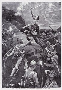 La Batalla de Stormberg, carga de los Fusileros de Northumberland de Edward Read
