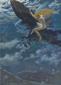 Idilio de ensueño: Una valquiria, c. 1902 de Edward Robert Hughes