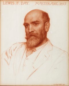 Lewis Foreman Day (1845-1910) diseñador, Maestro del Gremio de Trabajadores del Arte en 1897, 1900 de Edward Robert Hughes