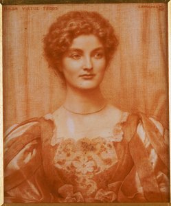 Retrato de Hilda Virtue Tebbs de Edward Robert Hughes