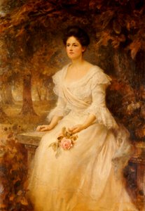 Retrato de una Dama de Edward Robert Hughes