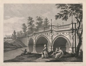 Perspectiva del puente de Sión de Edward Rooker