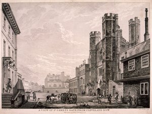 Puerta de St James que conduce al Palacio de St James, Londres, 1766