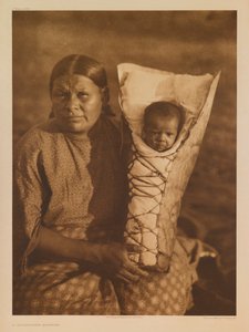 Una madre comanche de Edward S. Curtis