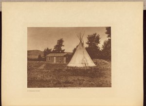 Un hogar piego de Edward S. Curtis