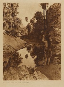Antes de la llegada del hombre blanco - Palm Canon de Edward S. Curtis