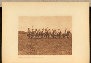 Desfile de danza de los Jefes en el Sol - Cheyenne de Edward S. Curtis