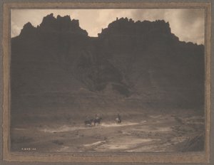 A la sombra del acantilado de Edward S. Curtis