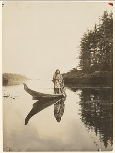[Durante mucho tiempo mi robusta embarcación desafía ola y marea] de Edward S. Curtis