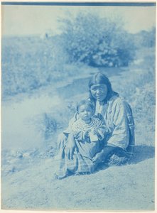 Madre e hijo - Arapaho de Edward S. Curtis
