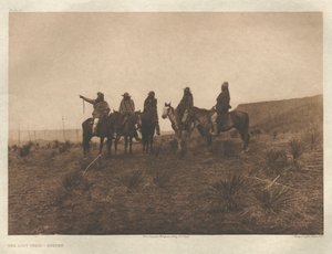 Cartera I, Plancha 19: El camino perdido-Apache de Edward S. Curtis