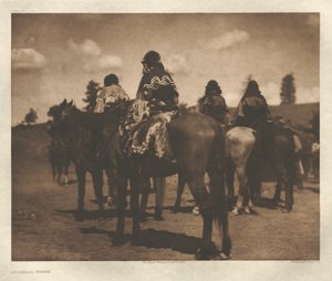 Cartera I, Lámina 25: Mujeres Jicarilla de Edward S. Curtis