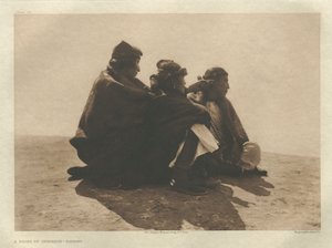 Cartera I, Lámina 36: Un punto de interés-Navaho de Edward S. Curtis