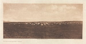 Portfolio VI, Plate 192: Sun Dance Encampment--Piegan de Edward S. Curtis