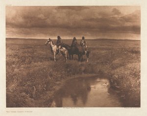 Portfolio VI, Plate 209: The Three Chiefs - Piegan de Edward S. Curtis