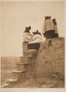 Observar a los bailarines de Edward S. Curtis
