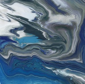 Flujo de mármol azul intenso de Edward Selkirk