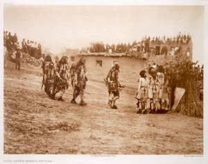 Danzantes de serpientes entrando en la Plaza de Edward Sheriff (after) Curtis